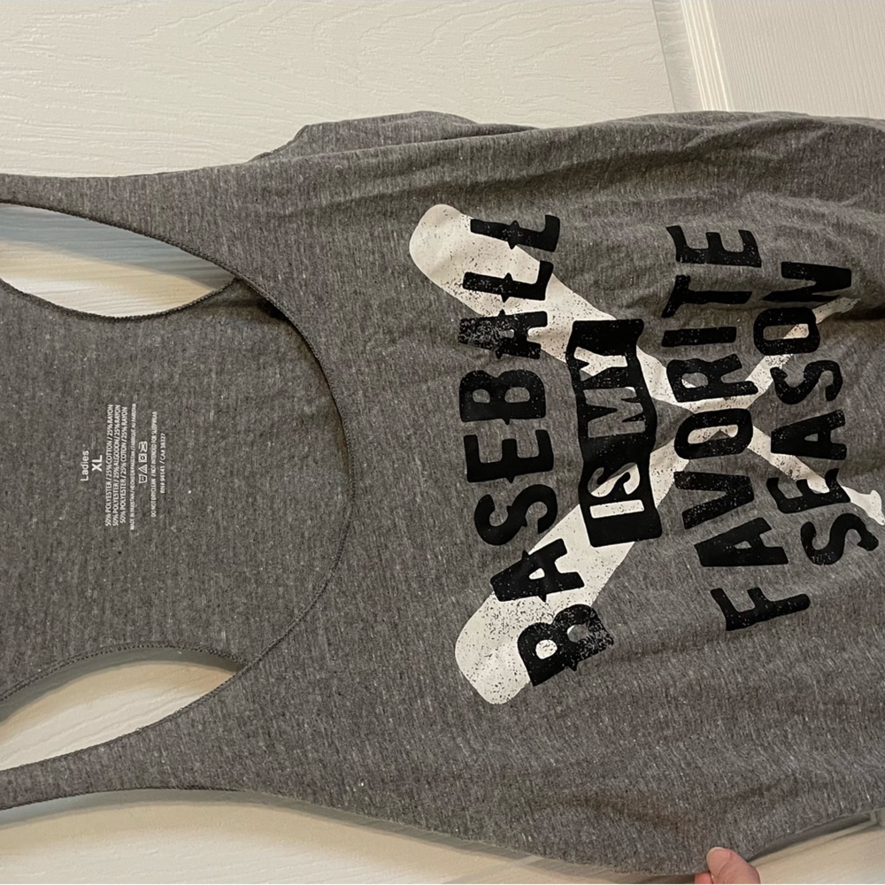 Cute baseball tank top